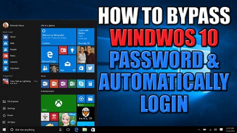 How To Bypass Windows 10 Password When Locked Out Of Computer Youtube