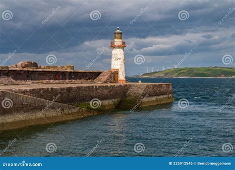 West Pier Lighthouse In Whitehaven Cumbria England Stock Photo
