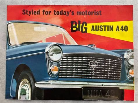 Austin A40 Uk Market Car Sales Brochure C1959 Ebay
