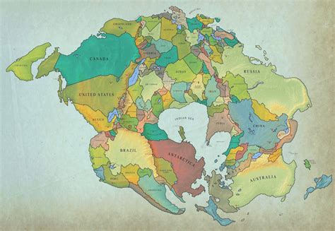 Pangaea Proxima Map Shows New Zealand Will Still Be An Island In 250