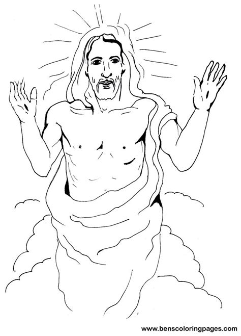 Jesus Resurrection Coloring Page