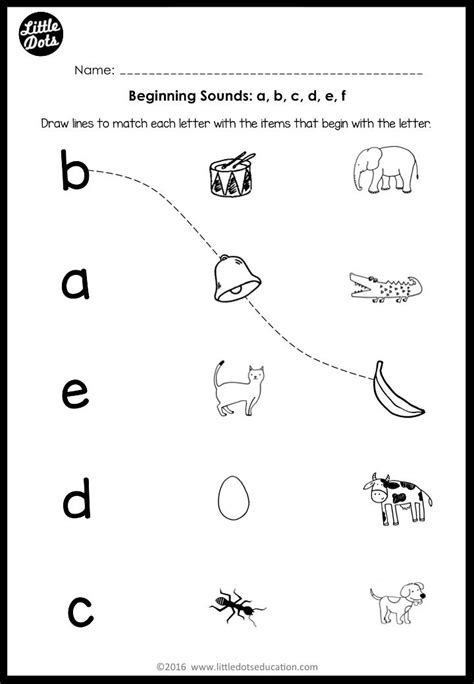 Beginning Sounds Worksheets And Activities