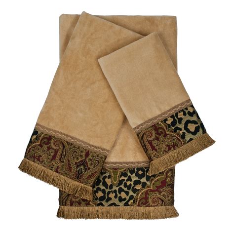 Sherry Kline Tangiers Decorative Embellished 3 Piece Towel