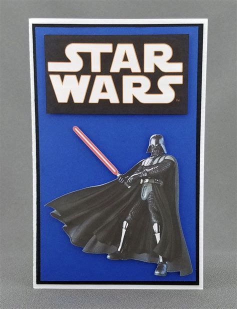 Handmade Darth Vader Card By Craftygalcards On Etsy Handmade Cards It S Your Birthday