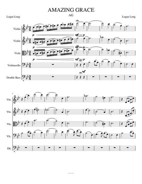 Amazing grace violin parkinson holy sheet music. AMAZING GRACE 3 Sheet music for Violin, Viola, Cello ...