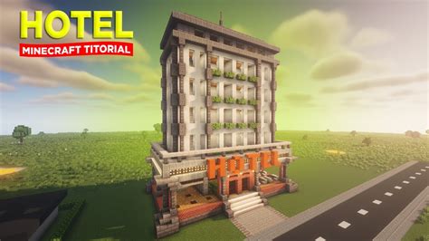 Hotel In Minecraft Tutorial Build Youtube