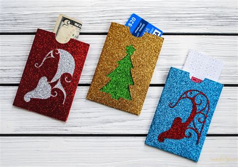 Use Glitter Cardstock To Make This Unique And Festive Holiday T Card