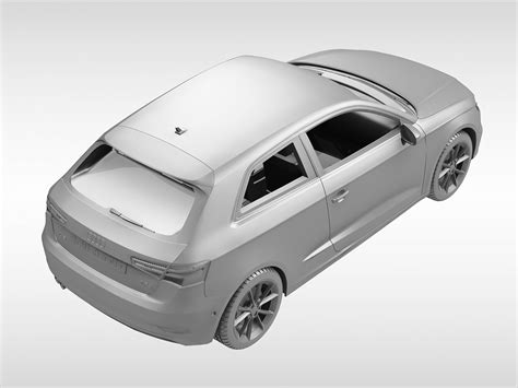 Audi A3 2017 3d Model In Compact Cars 3dexport