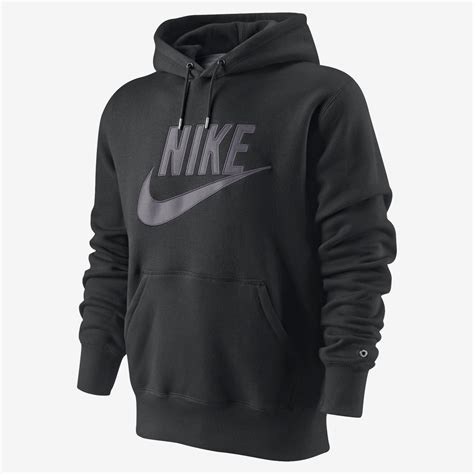new nike hbr mens hooded sweatshirt brushed fleece hoodie black top s m l xl xxl ebay