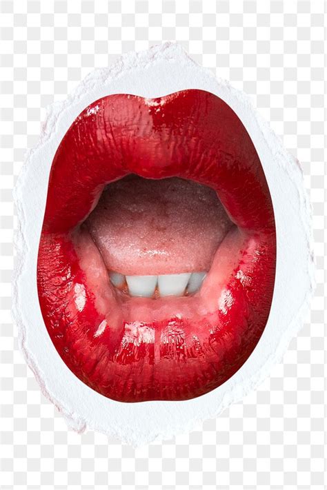 Lips Png Ooh Womans Expression Free Png Sticker Rawpixel