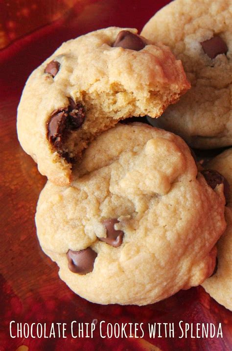 The only sugar in these chocolate chip cookies is in the chocolate chips. My Splenda Sweet Swap: Chocolate Chip Cookies | Sugar free ...
