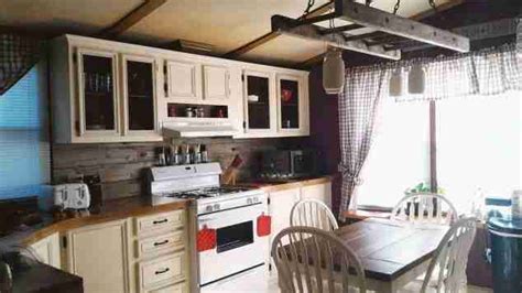 Mobile Home Gets Rustic Farmhouse Kitchen Makeover Mobile Home Living