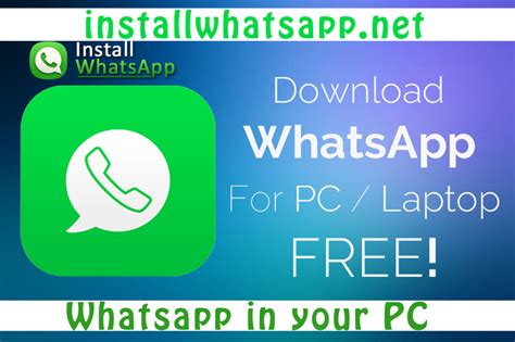 Whatsapp In Your Pc Install Whatsapp