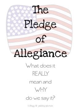 This book breaks the pledge down, line by line, and puts it in kid terms. SOCIAL STUDIES: The Pledge of Allegiance Book for Kids | TpT