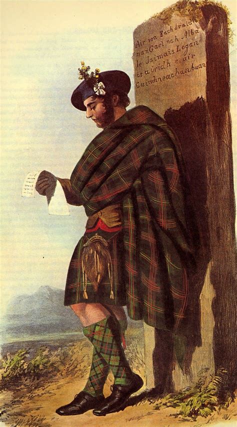Scottish Great Kilt Used As A Cloakcape To Keep Warm Kilt Scottish