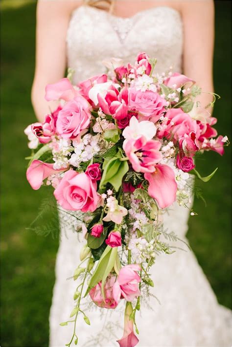 Error Wedding Bouquets Pink Flower Bouquet Wedding Cascading