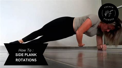 Side Plank Rotations Exercise Tutorial How To Youtube