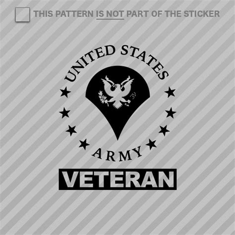 2x E 4 Specialist Veteran Us Army Rank Sticker Self Adhesive Vinyl