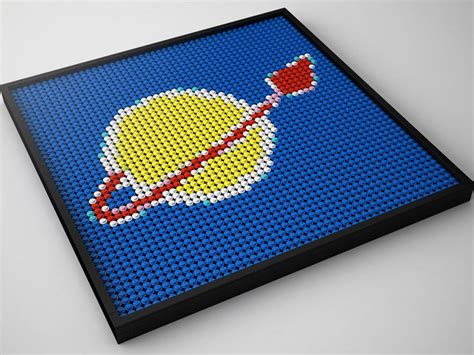 Lego Moc Classic Space Mosaic By Jbarchietto Rebrickable Build With