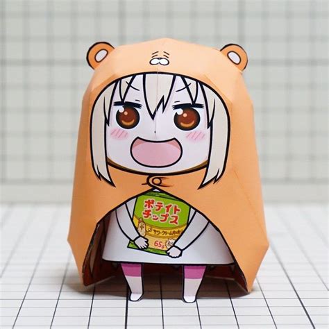 Before We Have A Sitting Umaru Paper Craft Now We Have A Standing Ver