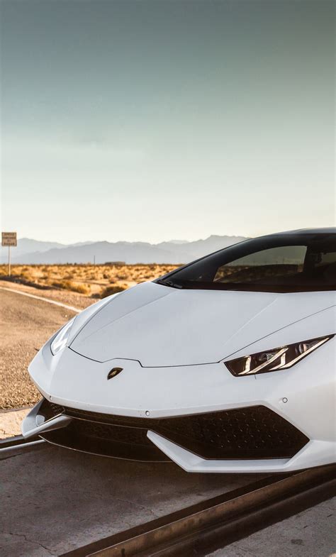 1280x2120 White Lamborghini Huracan 5k 2018 Iphone 6 Hd 4k Wallpapers