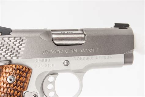 Kimber Ultra Raptor Ii Stainless 45 Acp Used Gun Inv 219789