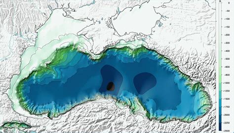 Глубина Черного моря — Морское дно от поверхности находится в 2250 м
