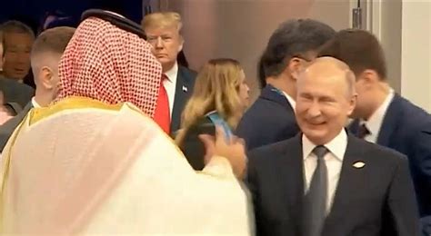 Putin High Fives Mbs Russian Leader And Saudi Crown Prince Bin Salman