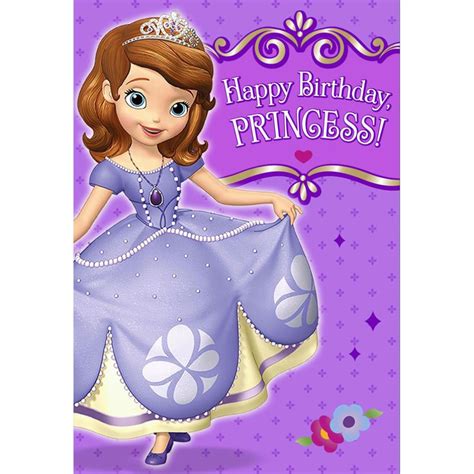 Sofia Disney Princess Birthday Card Character Brands