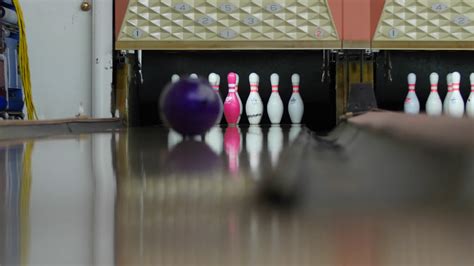 A Ball Hits Pins In Bowling Alley Stock Footage SBV 307346383 Storyblocks