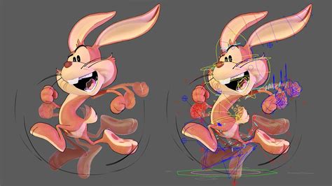 Bucky Bunny Toon Character Rig Demo Character Rigging Character
