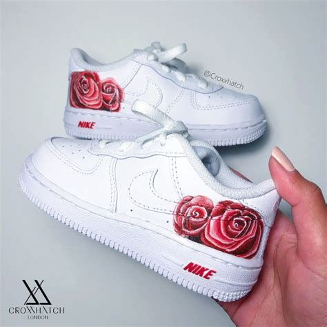 Hi guys and thank you for tuning in! Red Rose Custom Air Force 1 Nike Sneakers Infant & Adult ...