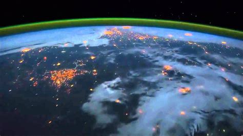 Earth As Seen From Orbital Space Aboard The International