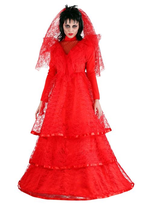 Red Gothic Wedding Dress For Women