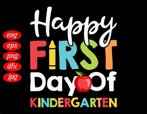 Happy First Day Kindergarten Svg Kindergarten Team Svg Back Etsy