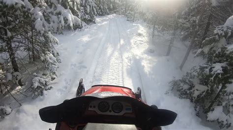 Deep Wood Snowmobile Ride In New Brunswick Canada Youtube
