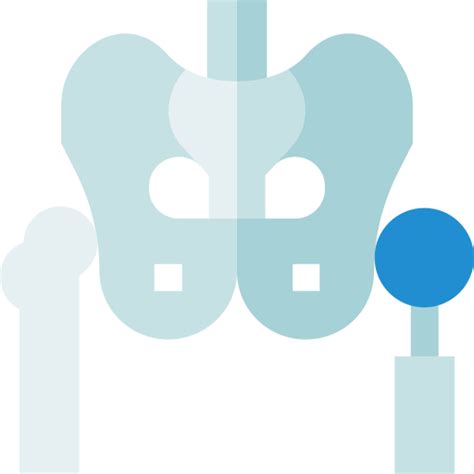 Hip Replacement Basic Straight Flat Icon