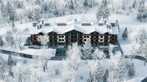 Hotel In Snowy Forest On Behance