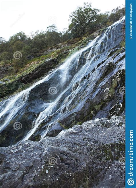 Majestic Water Cascade Of Powerscourt Waterfall The Highest Waterfall