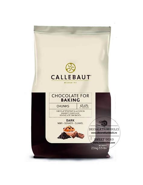 Thermostable Dark Chocolate Callebaut Chunks