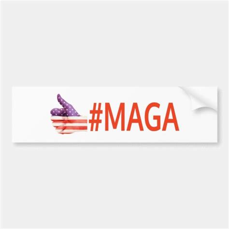 Maga Bumper Thumbs Up Make America Great Again Bumper Sticker
