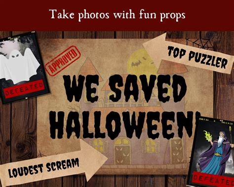 Halloween Escape Room Game For Kids Printable Halloween Party Activity