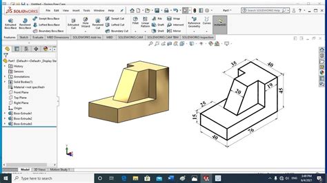Solidworks Tutorial For Beginners Cadcam Part Drawing Exercise 3