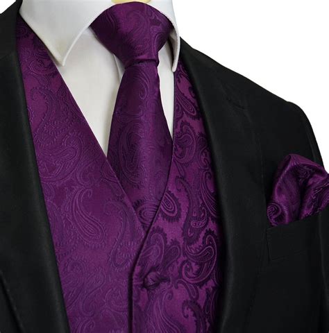 Crown Jewel Purple Paisley Vest Set Purple Wedding Dark Purple Wedding Purple Wedding Dress