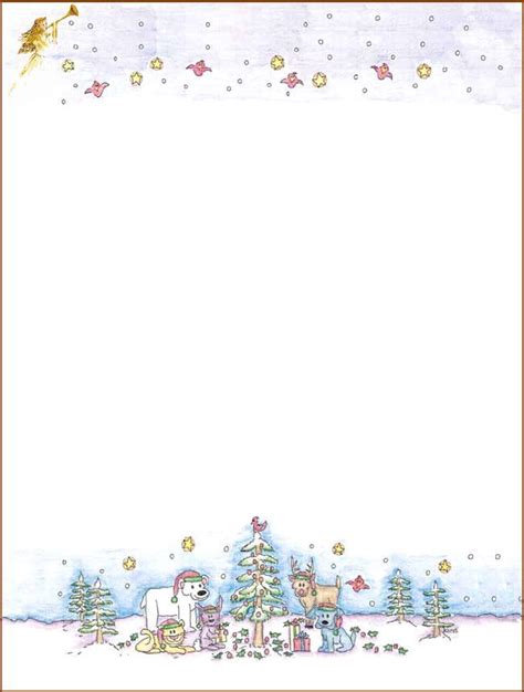 Free Christmas Stationery And Letterheads To Print