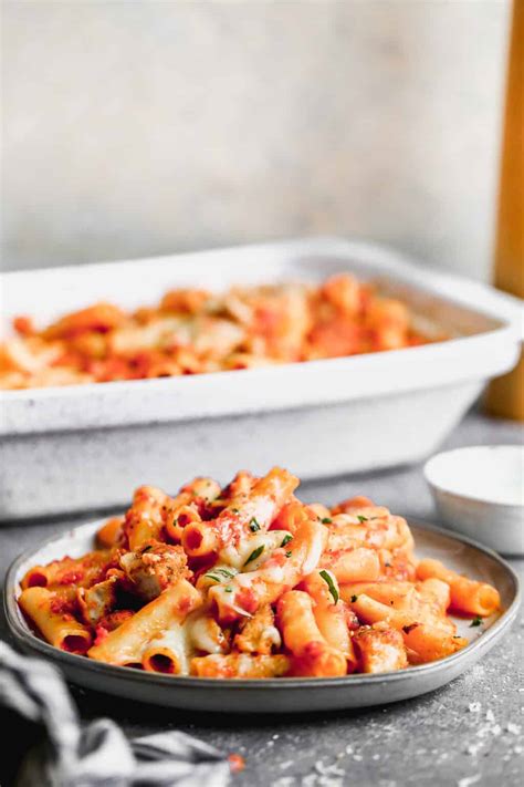 Baked Ziti With Chicken Parmesan Easy Chicken Recipes