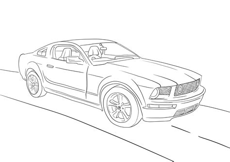 Dibujo De Ford Mustang Gt Para Colorear Dibujos Para Colorear Porn