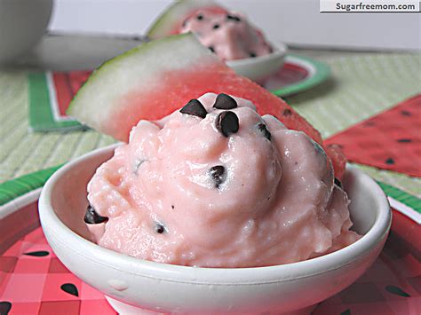 Watermelon Frozen Yogurt Naturally Sweetened