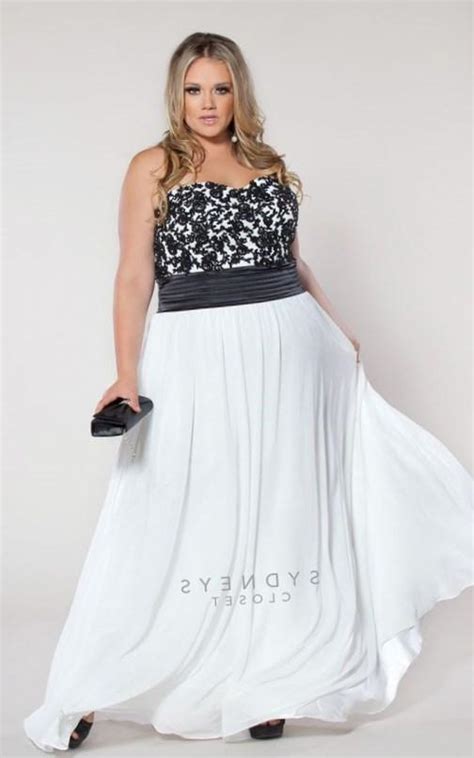 Black And White Wedding Dresses Plus Size Pluslookeu Collection