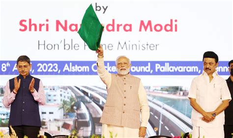 Pm Lays Foundation Stone And Dedicates To The Nation Various Projects